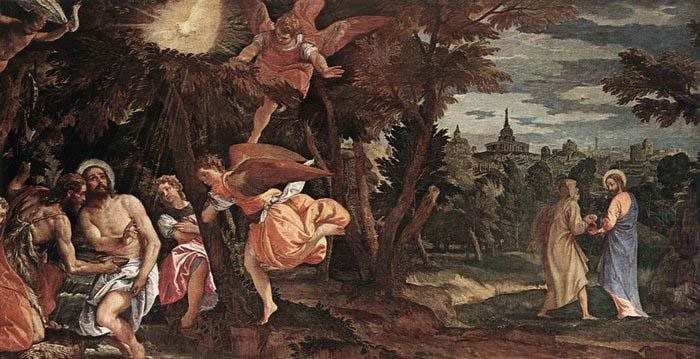 Baptism and Temptation of Christ, Paolo  Veronese